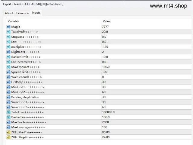TeamGG EA[EURUSD][H1] 图片 2