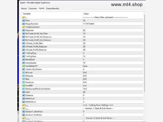 EA trade scalper supernova 源码 图片 2