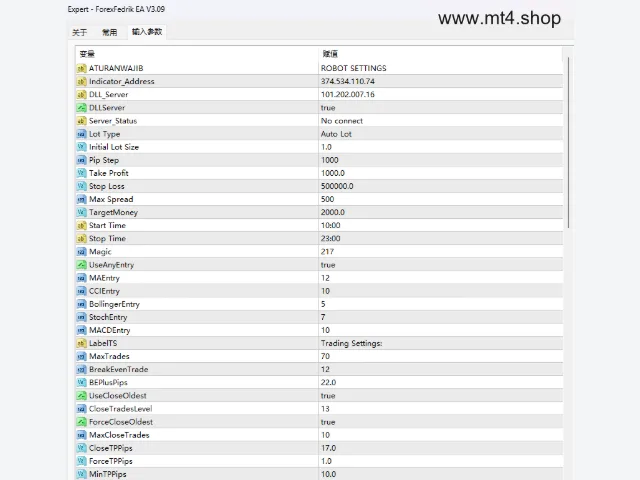 ForexFedrik EA V3.09 图片 3