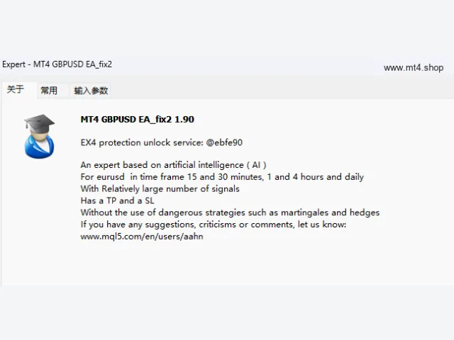 MT4 GBPUSD EA_fix 图片 3