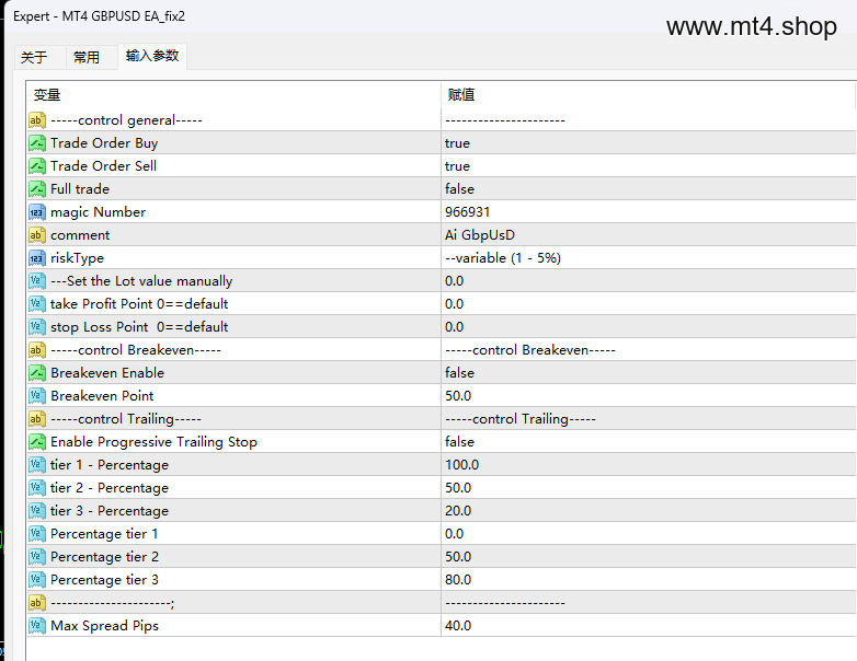 MT4 GBPUSD EA_fix
