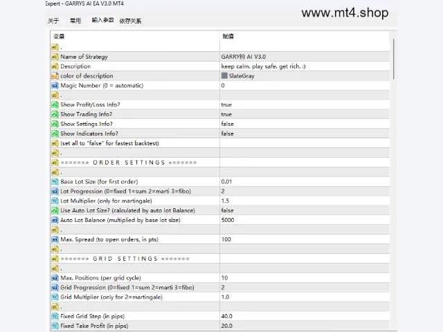 GARRYS AI EA V3.0 MT4 图片 3