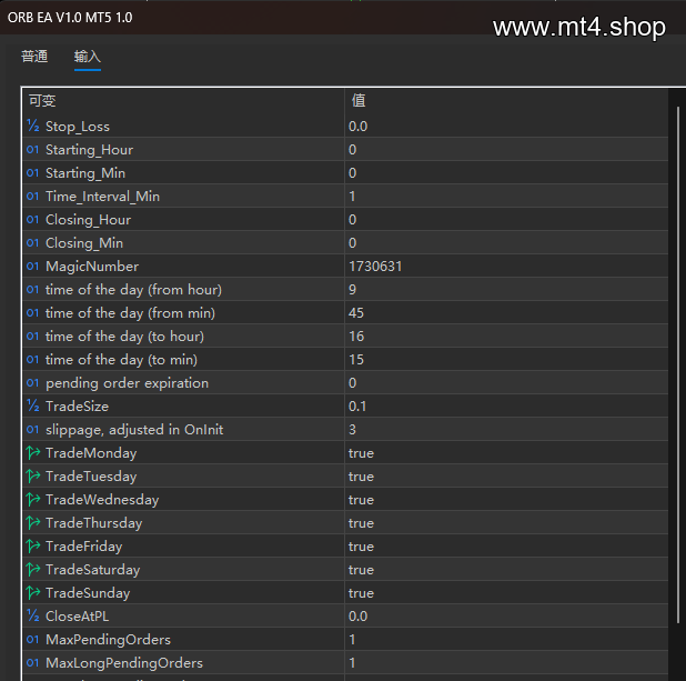 ORB EA V1.0 MT5