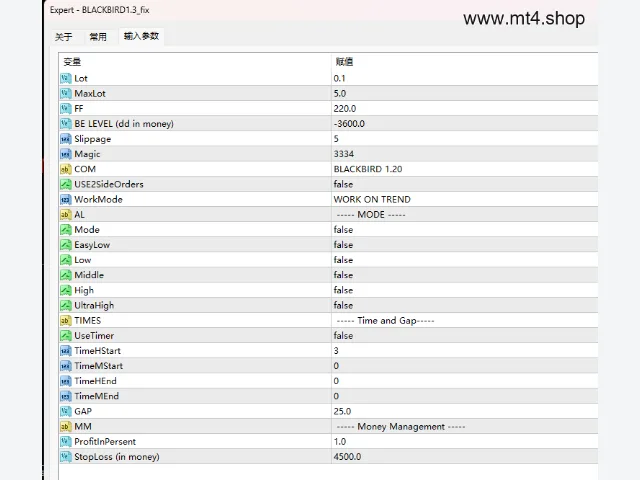 BLACKBIRD MT4 V1.3 图片 3