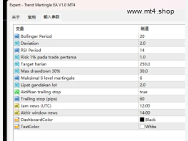 Trend Martingle EA V1.0 MT4 图片 2