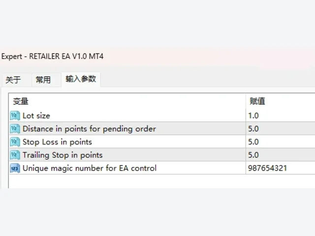 RETAILER EA V1.0 MT4 图片 3