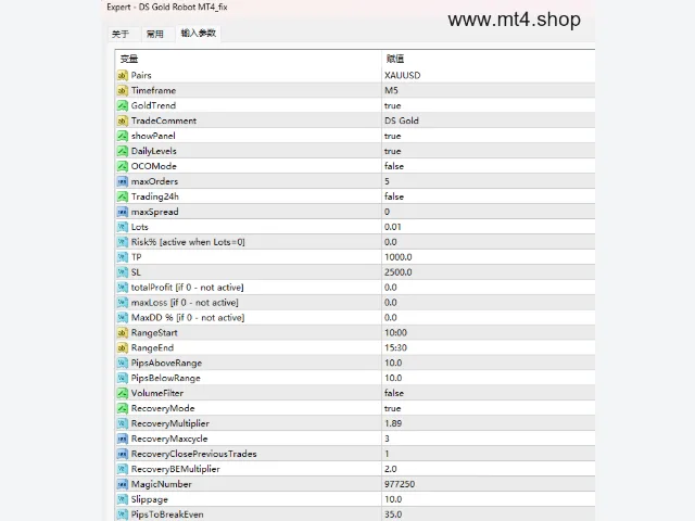 DS Gold Robot MT4_fix 图片 3