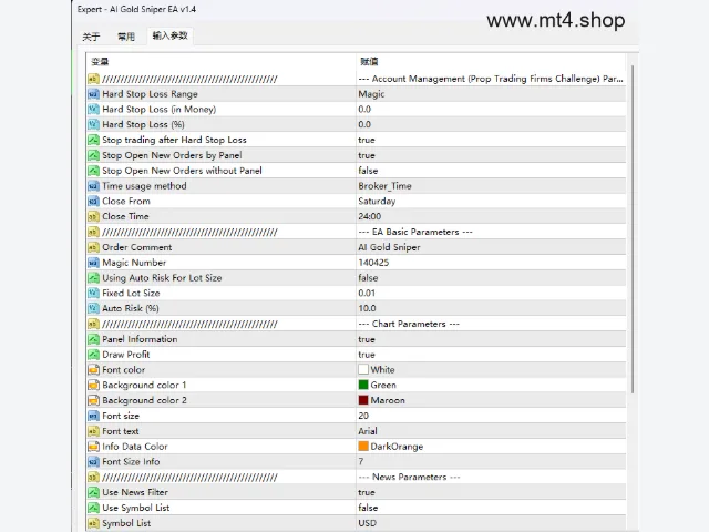 AI Gold Sniper EA v1.4 图片 4