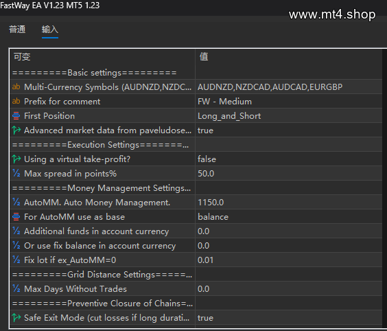 FastWay EA V1.23 MT5
