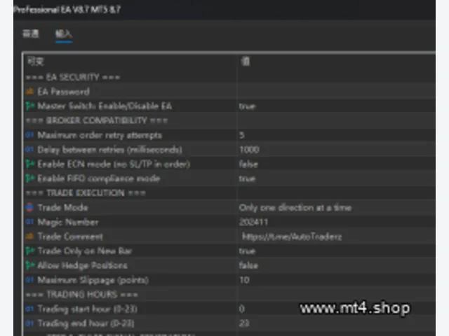 ProFessional EA V8.7 MT5 图片 2