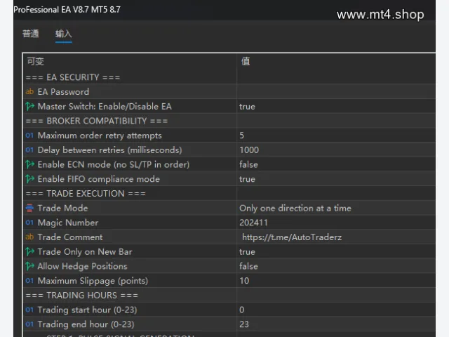 ProFessional EA V8.7 MT5 图片 3