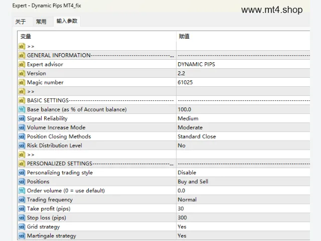 Dynamic Pips MT4_fix 图片 2