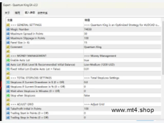Quantum King EA v2.3 图片 2