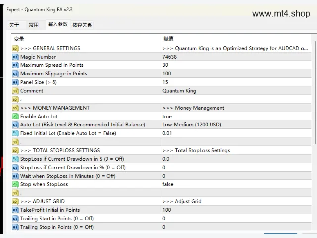Quantum King EA v2.3 图片 3