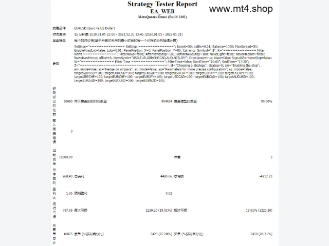 EA Web V3.10 MT4 图片 2