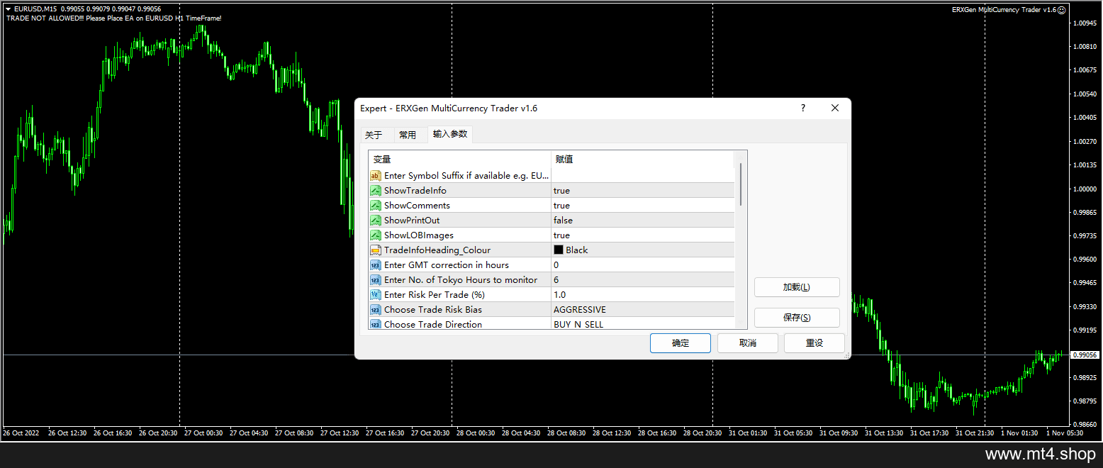 ERXGen MultiCurrency Trader v1.6