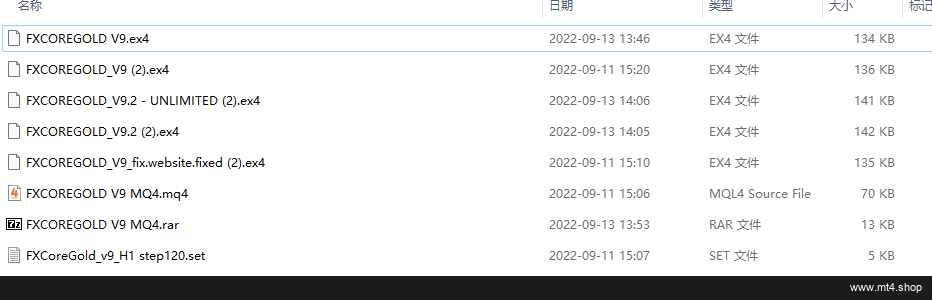 FXCOREGOLD V9 MQ4 源码