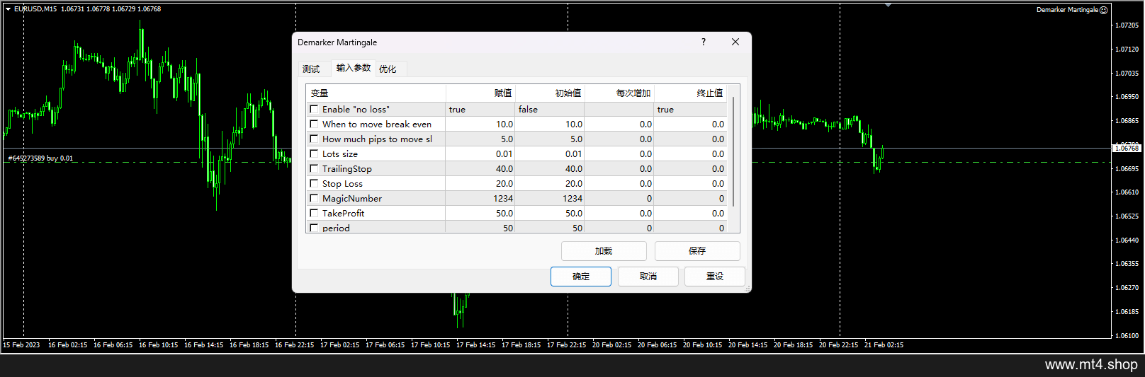 Demarker Martingale 源码