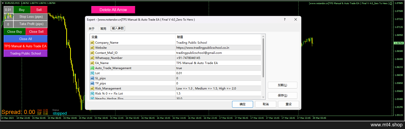 TPS Manual & Auto Trade EA ( Final V 4.0_Zero To Hero )