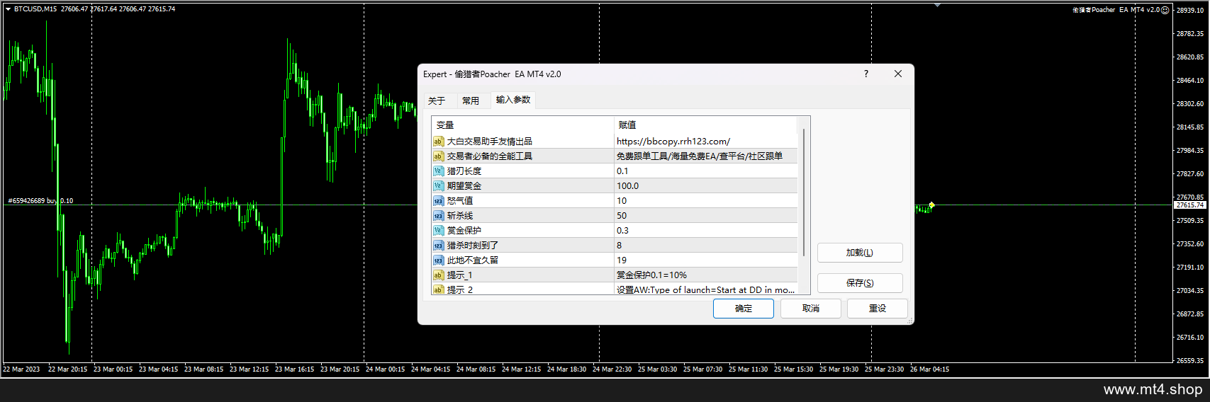 偷猎者Poacher EA MT4 v2.0