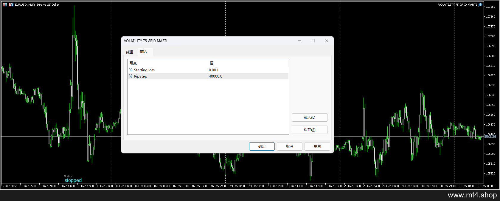 VOLATILITY 75 GRID MARTI